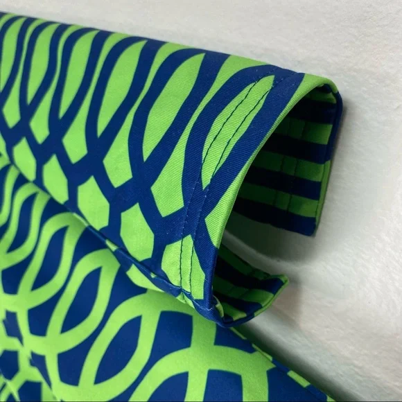 Gretchen Scott Designs Green and Blue Patterned Dress - Picture 5 of 15